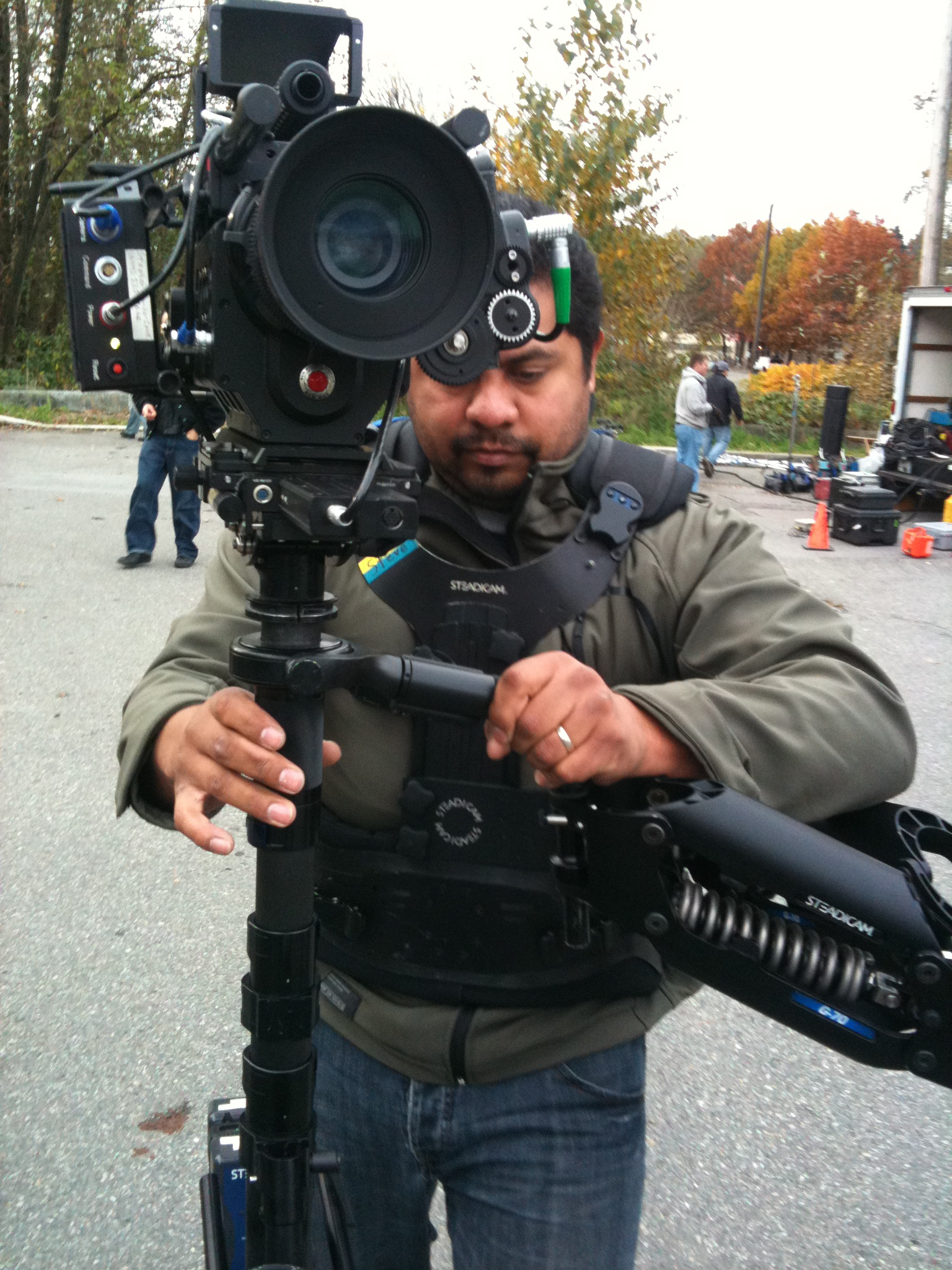 Director of Photography Gabriel Medina on set of the Feature Film 