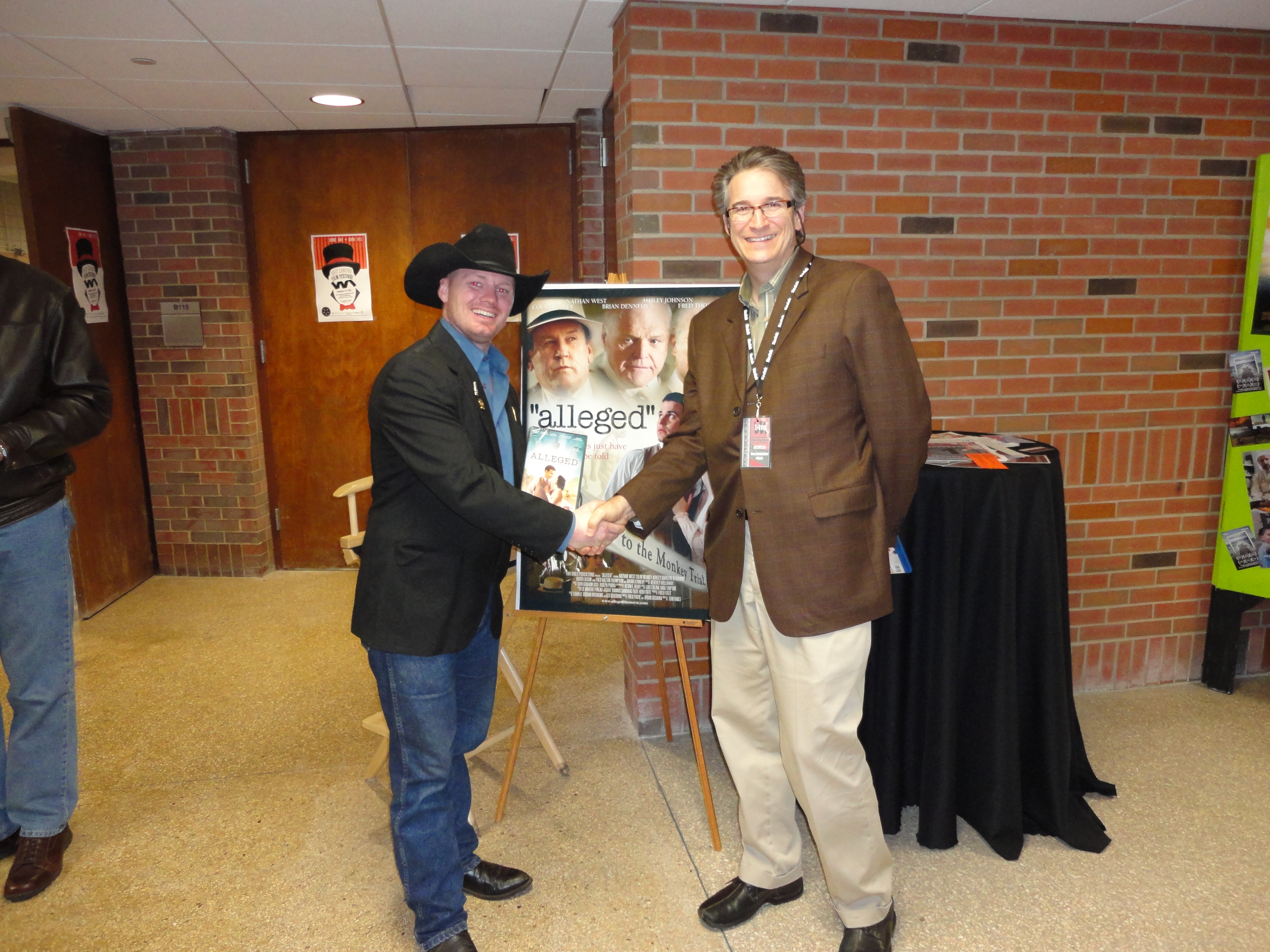 Joshua Ray Bell with Fred Foote, writer of the movie 