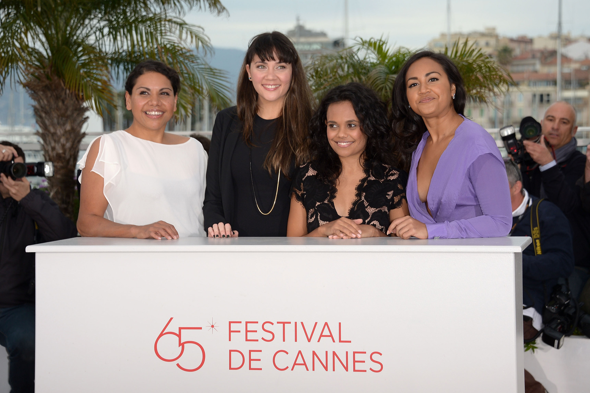 Deborah Mailman, Jessica Mauboy, Miranda Tapsell and Shari Sebbens at event of The Sapphires (2012)