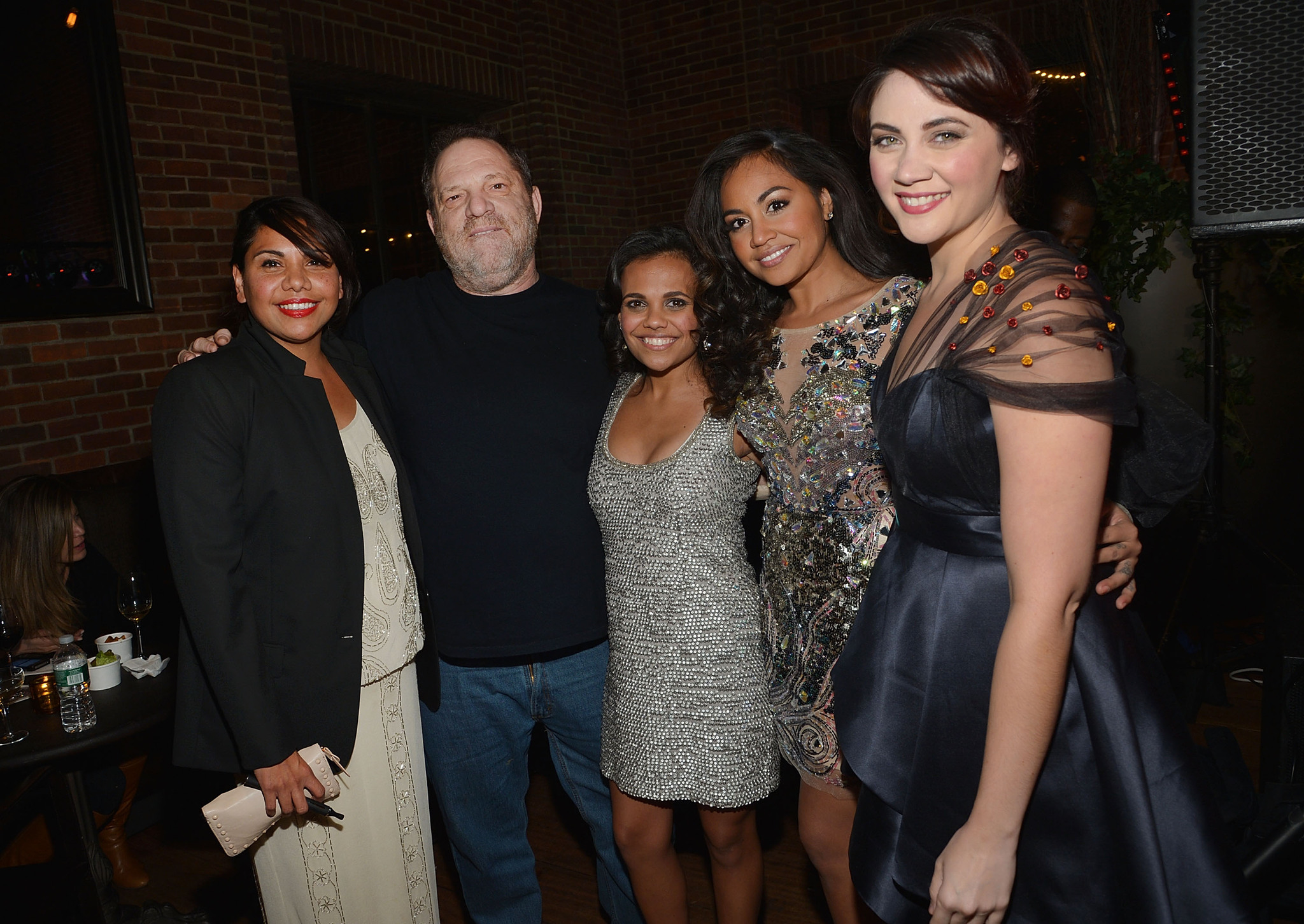 Harvey Weinstein, Deborah Mailman, Jessica Mauboy, Miranda Tapsell and Shari Sebbens at event of The Sapphires (2012)