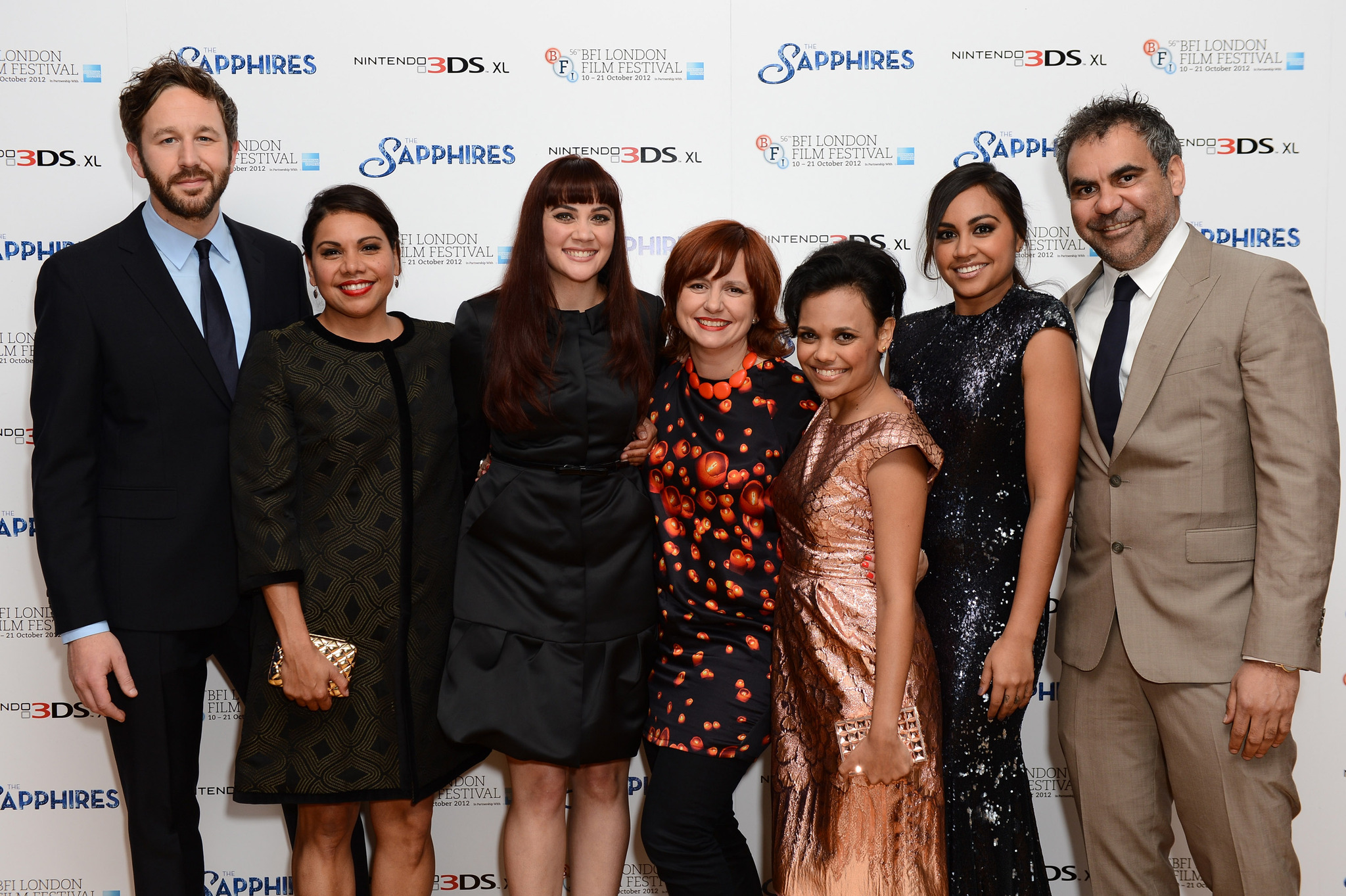 Deborah Mailman, Wayne Blair, Chris O'Dowd, Jessica Mauboy, Miranda Tapsell and Shari Sebbens at event of The Sapphires (2012)