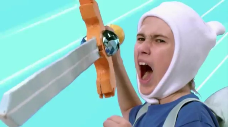 Attacking the Ice king Finn:Adventure Time