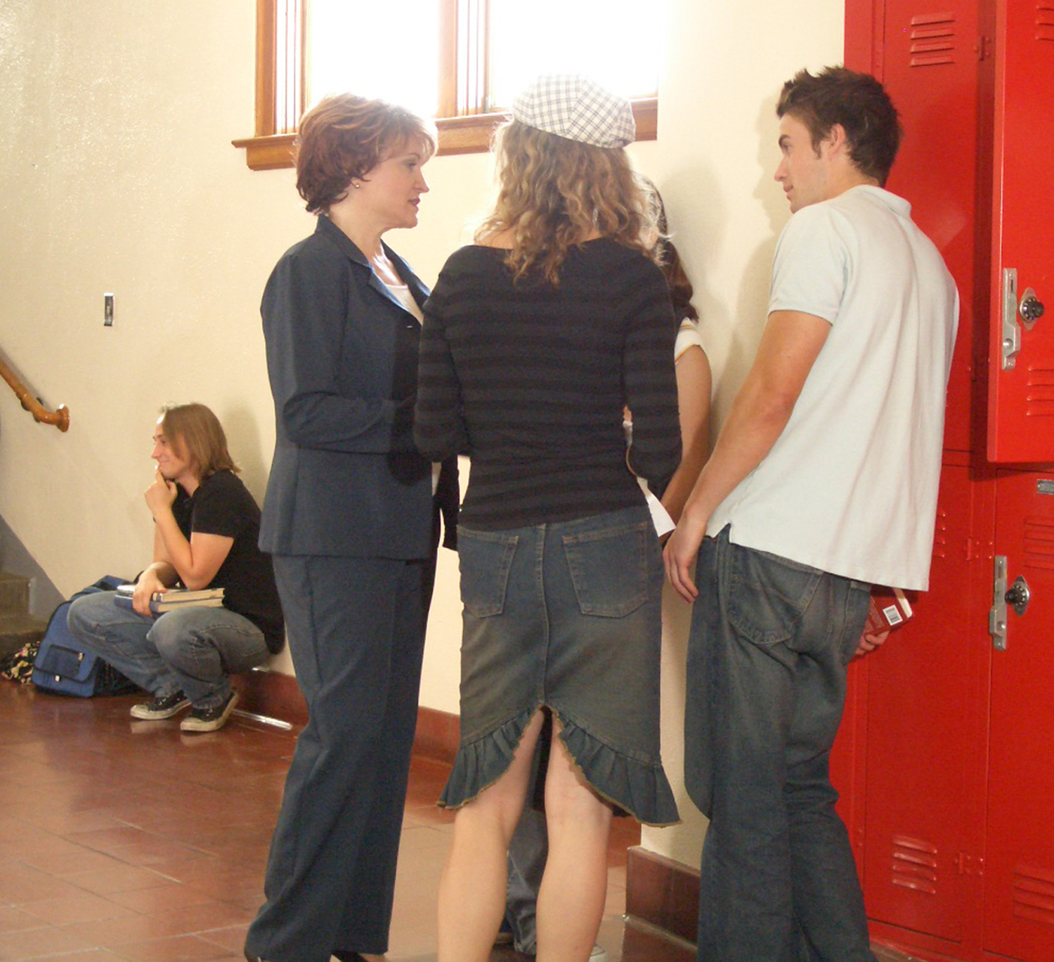 as Teacher (standing, left) in Teenage Drama, directed by Luigi DeSole - Pasadena, California 2005