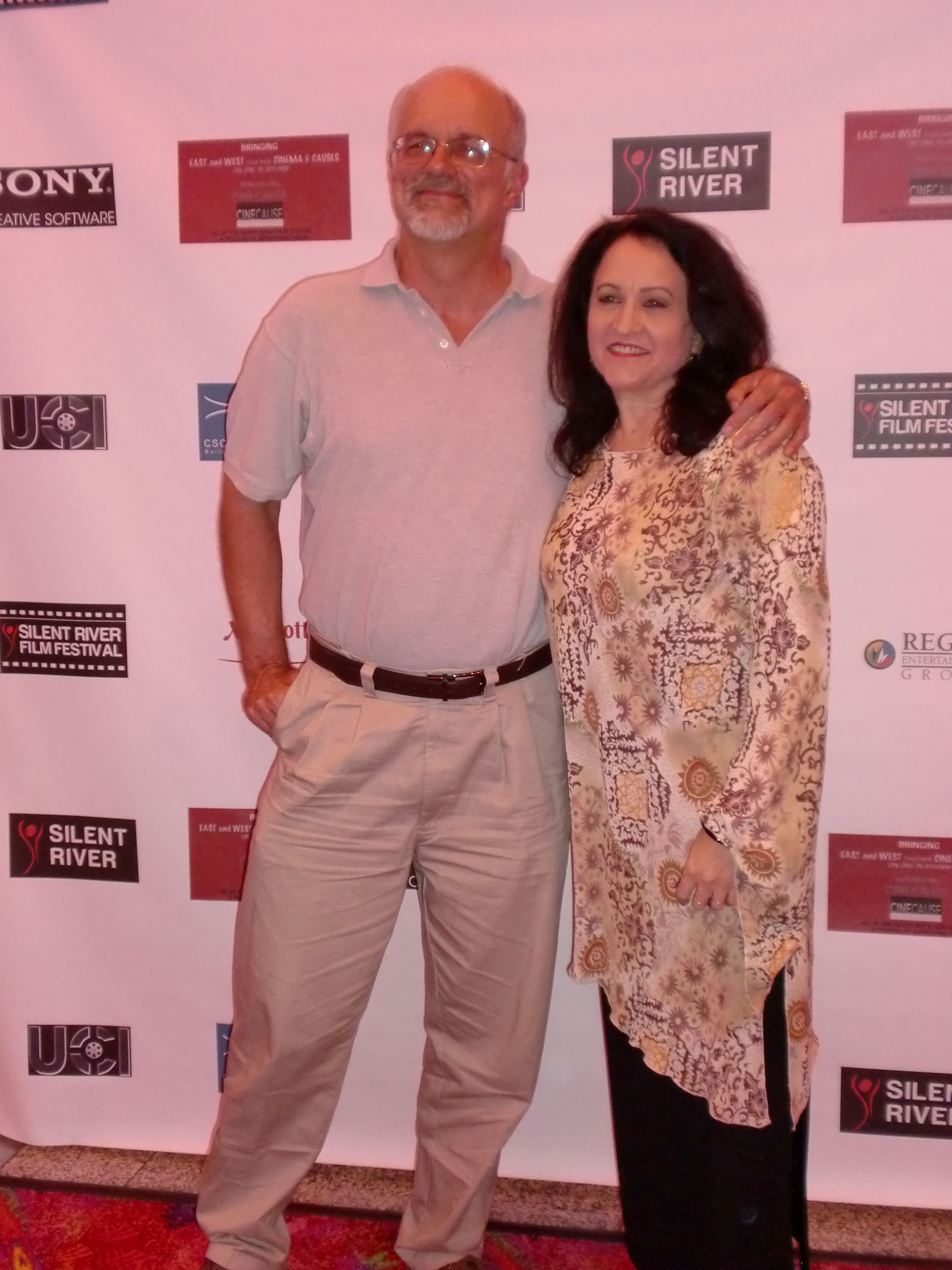 with screenwriter Terry Black at first annual Silent River Film Festival; Irvine, California 2011
