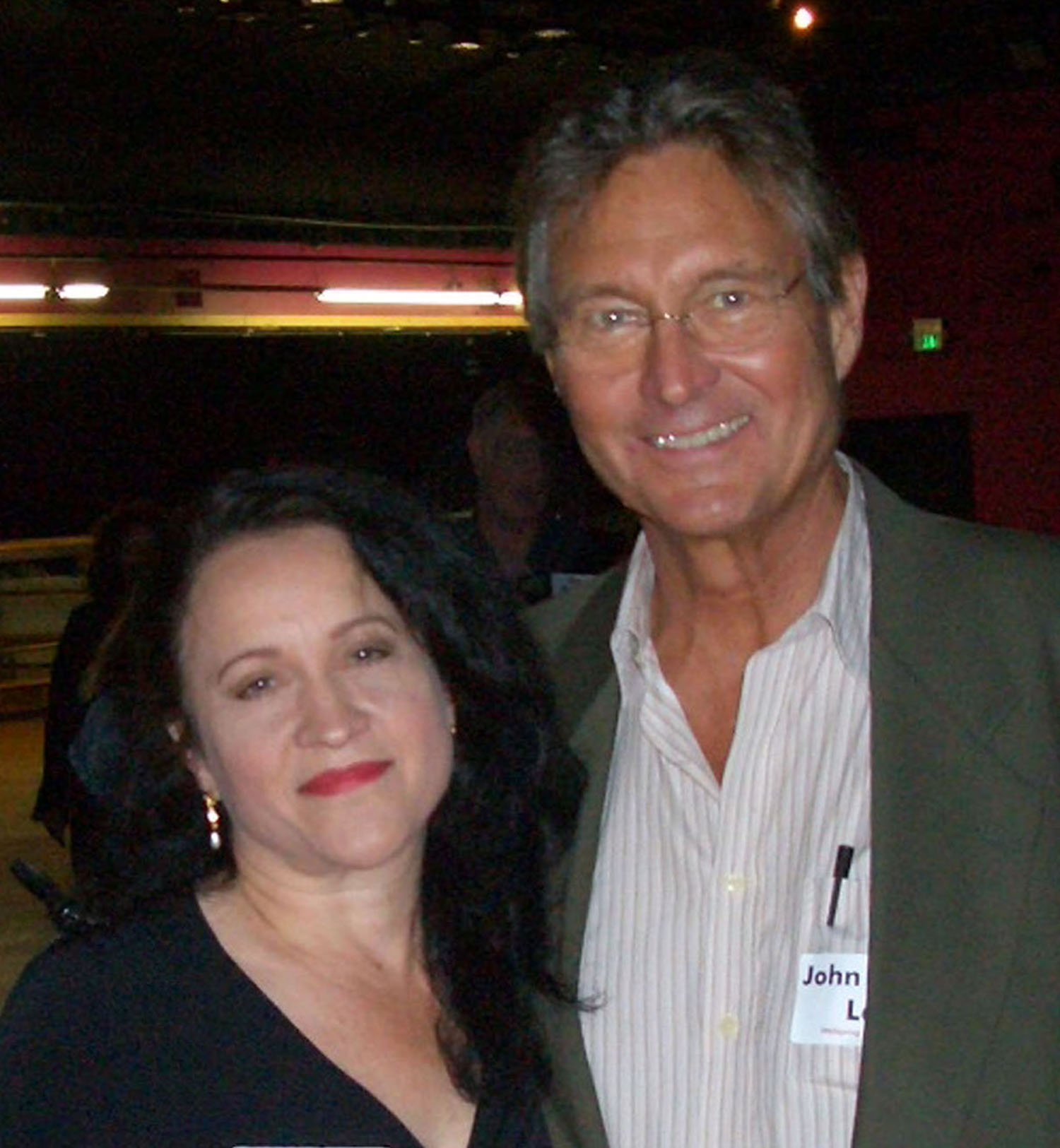 with John Philip Law at a networking event in Hollywood, 2005