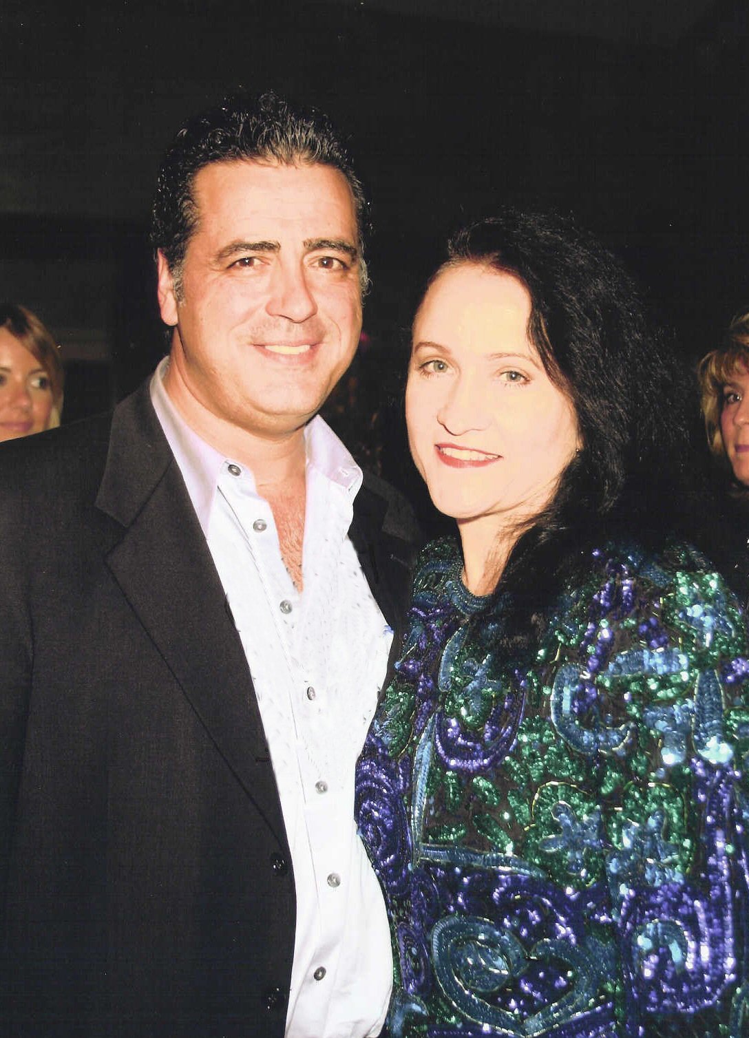 with John Fiore of The Sopranos, at Safe Passage fundraiser at the Jim Myron estate in Hollywood, 2005