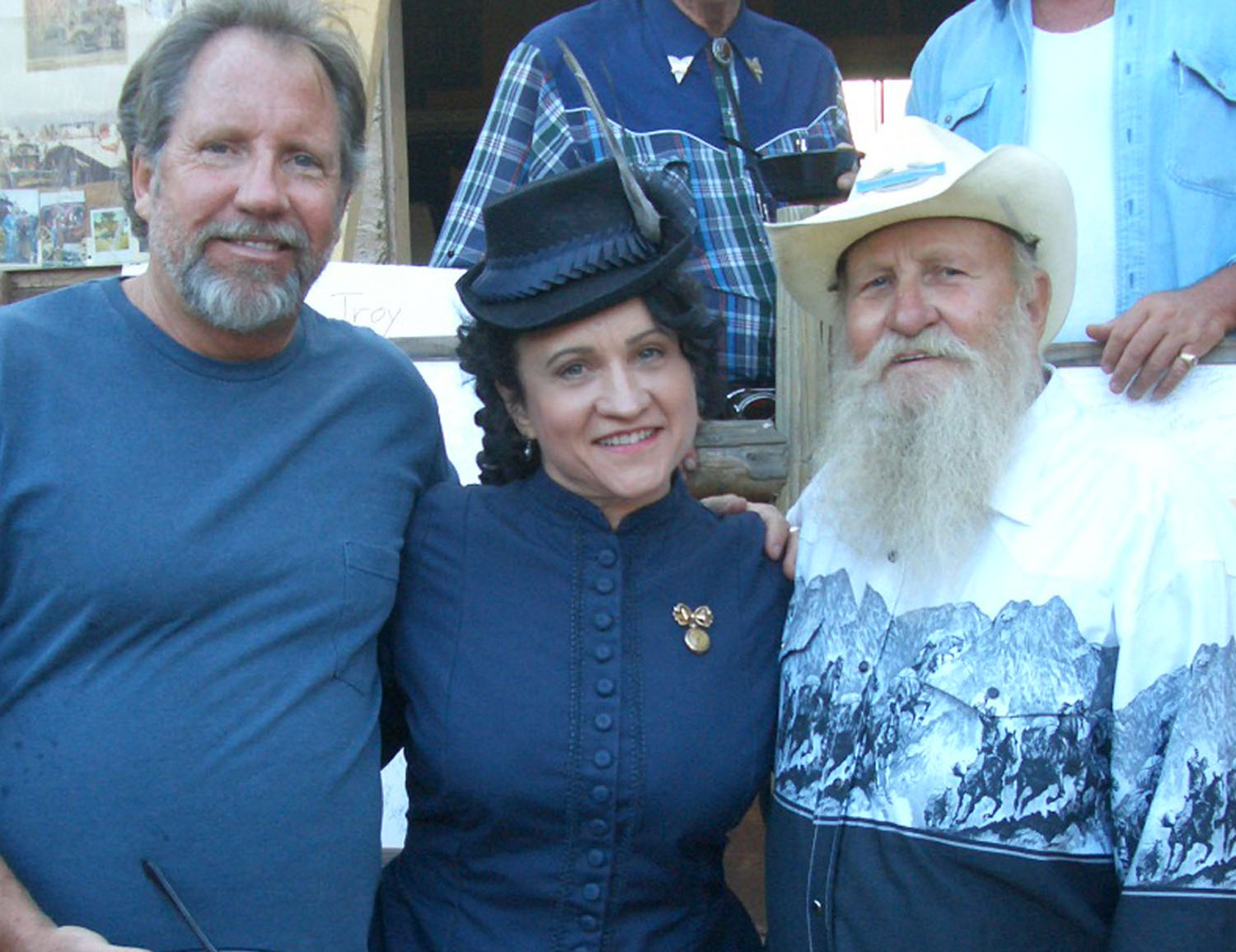 with Joe Tracy (grandson of Spencer) and Richard Troy at a Reel Cowboys BBQ in 2007