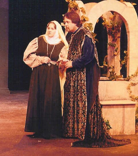 as Lady Montague, with John Bolen in Romeo & Juliet - Huntington Beach Playhouse 1996