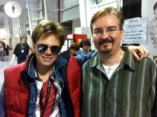 As Marty McFly with Brian O'Halloran at the 2011 NY Comic Con.