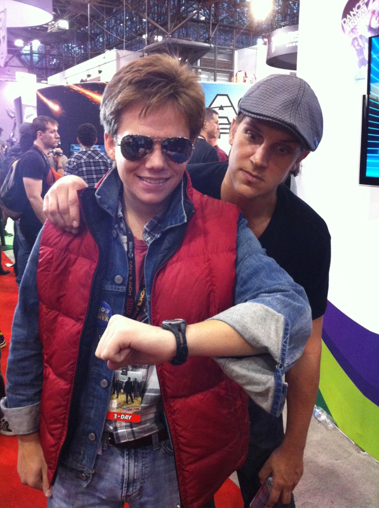 At 2011 NY Comic Con as Marty McFly with Jason Mewes.
