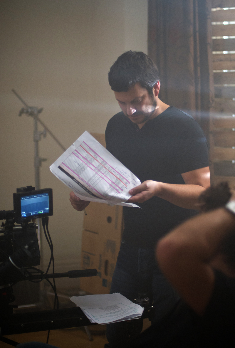 On set directing Host (2011)