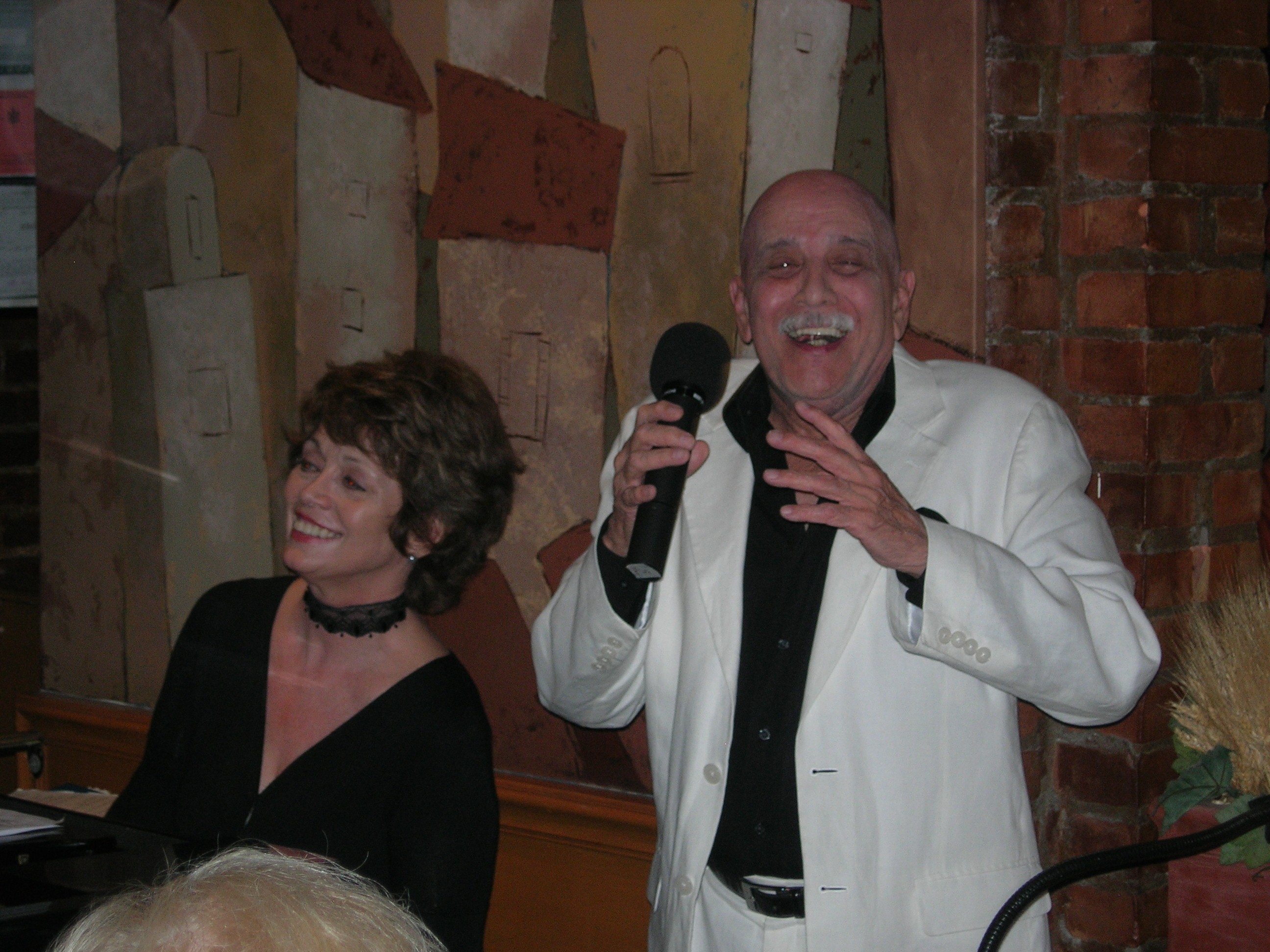 PERFORMING AND HAVING FUN WITH JAZZ GREAT, KATHLEEN LANDIS AT IRVING FIELDS 95th. BIRTHDAY PARTY. 8/4/10