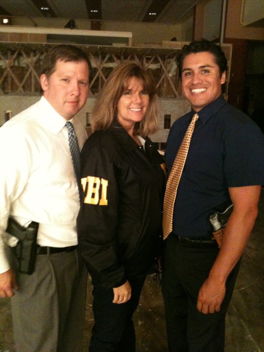 On the set of The Good Guys with Pablo Contreras and Marc Isaacs