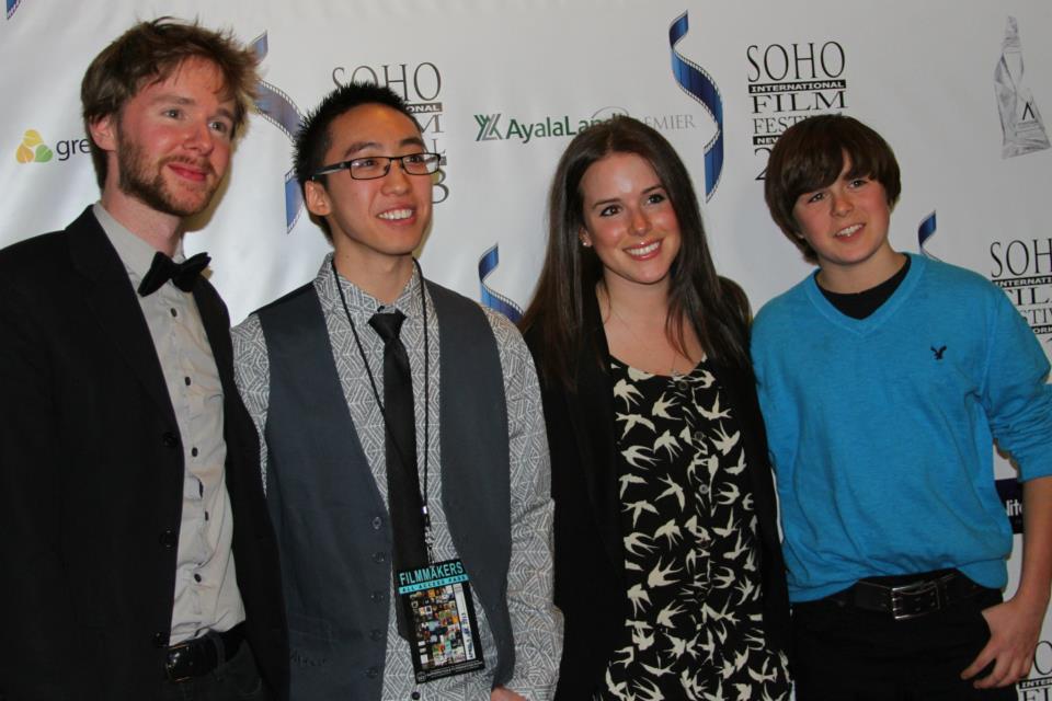 Ryan O'Callaghan, Justin Ho, Victoria Maria and Kyle Donnery at the SOHO Film Festival