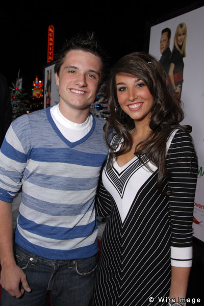 Genevieve Helm and Josh Hutcherson attending the Four Christmases Premiere