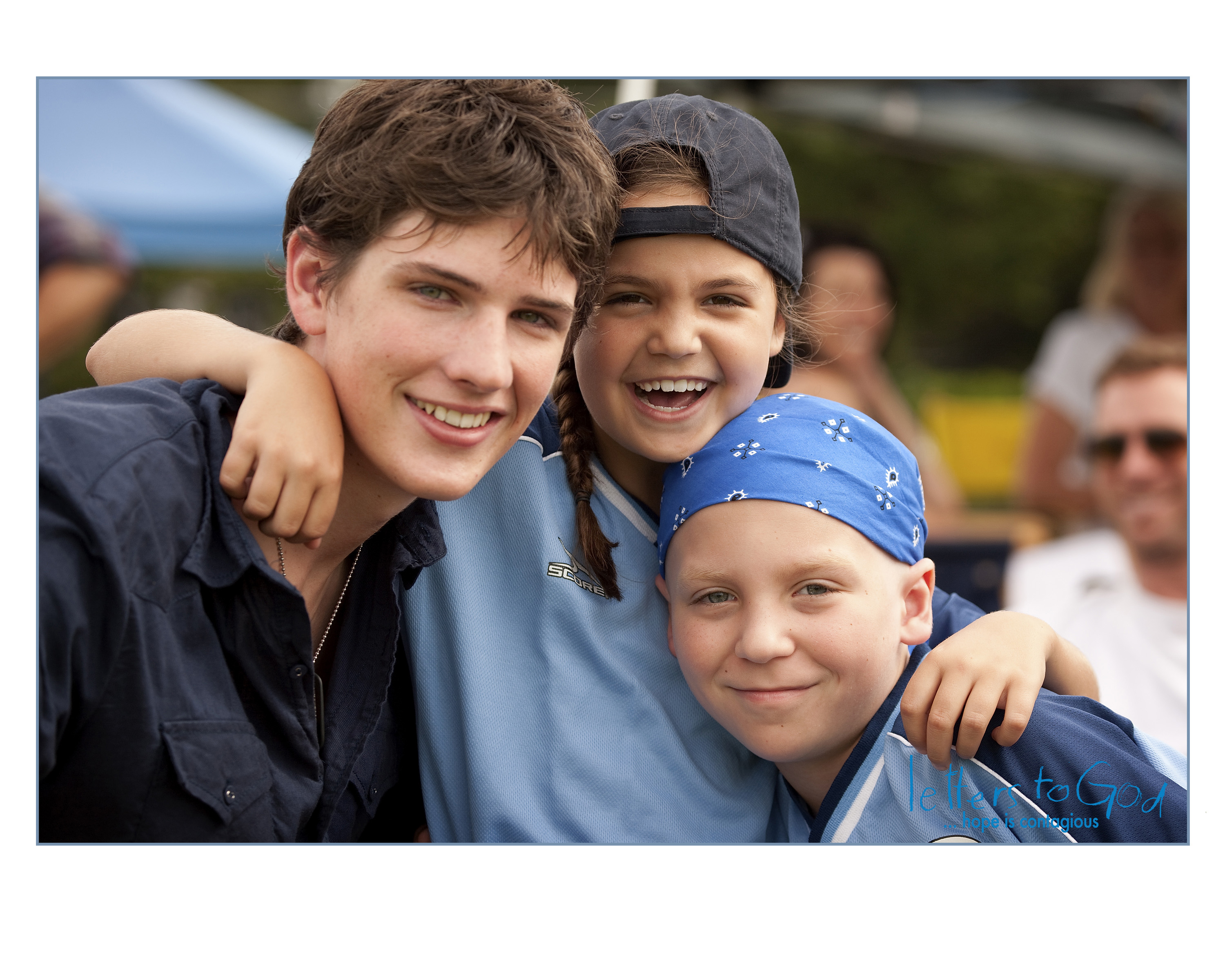 Michael Bolten, Bailee Madison, Tanner Maquire on set filming 
