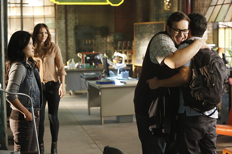 Still of Katharine McPhee, Jadyn Wong and Ari Stidham in Scorpion (2014)