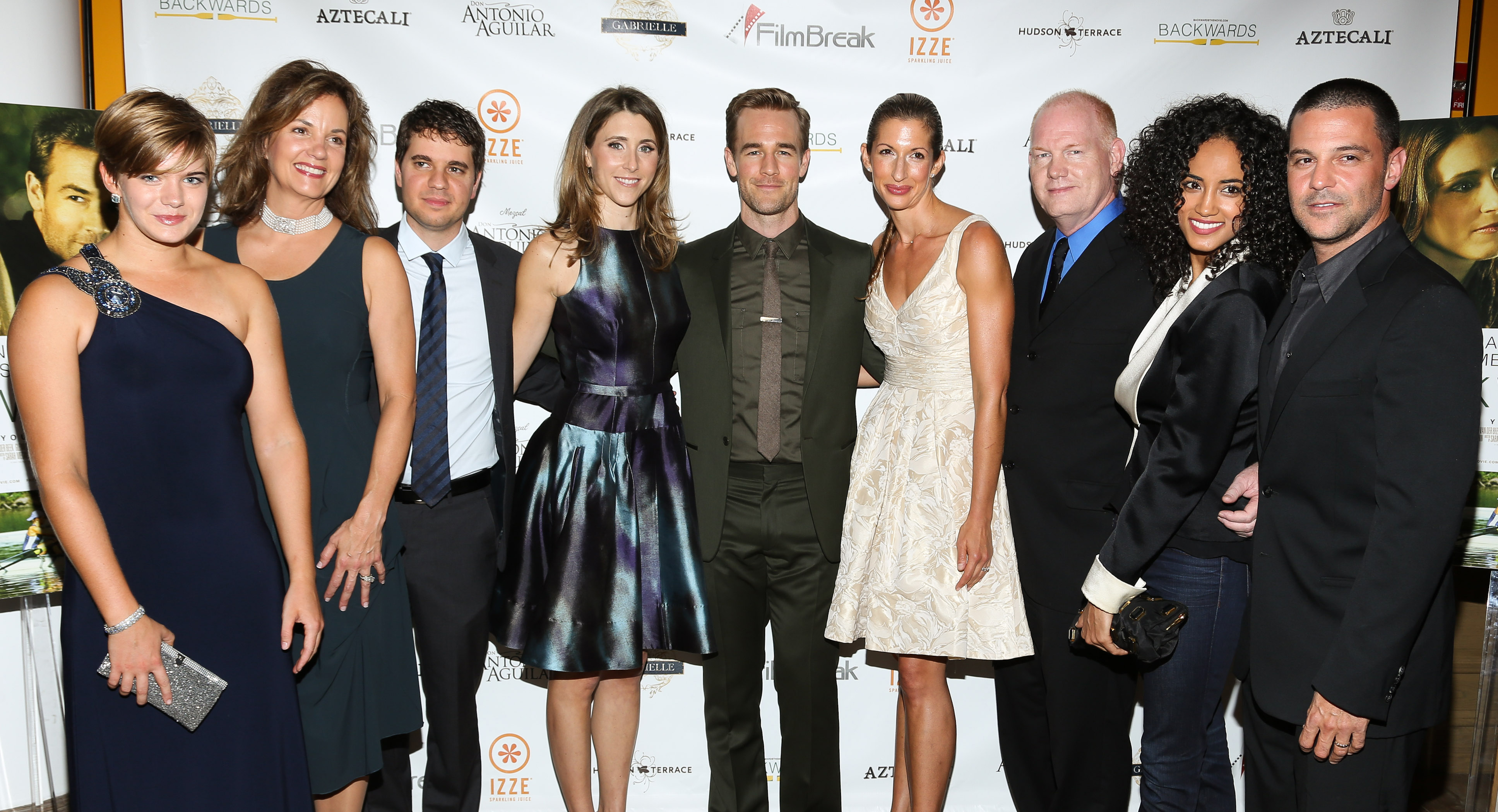 Cast of BACKWARDS at the NY Premiere. Crosby Hotel