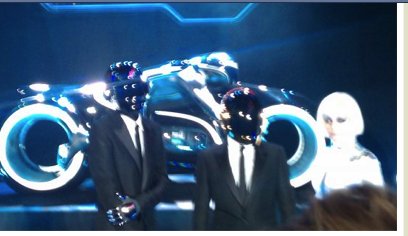 Tron Legacy Premier on the red carpet with Daft Punk