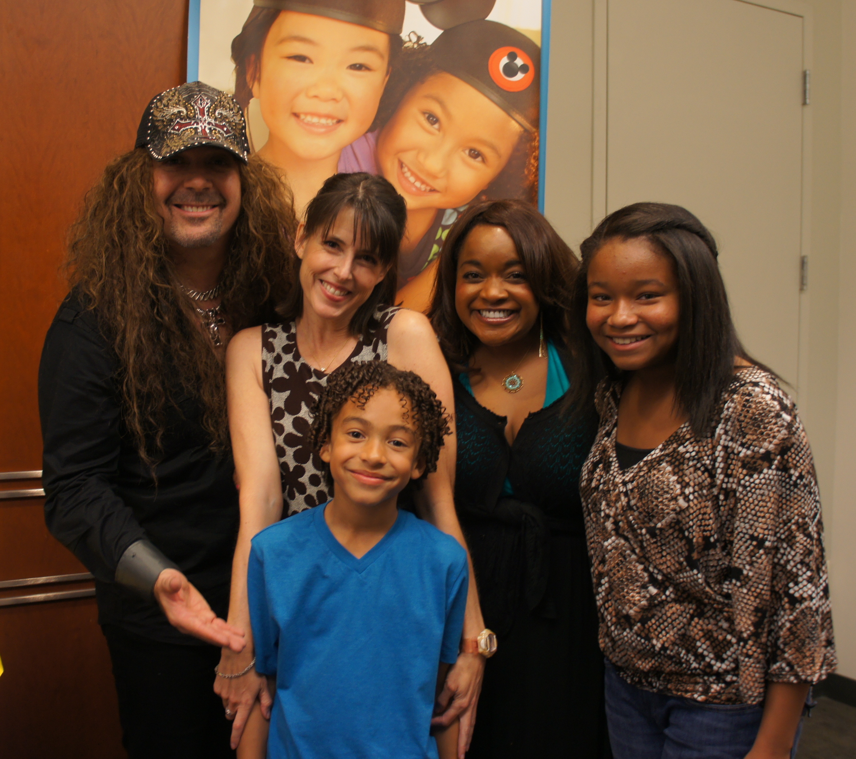 Jaden with some of the cast from Disney Jr.'s DOC MCSTUFFINS (L-R) Emmy nominated Jess Harnell 