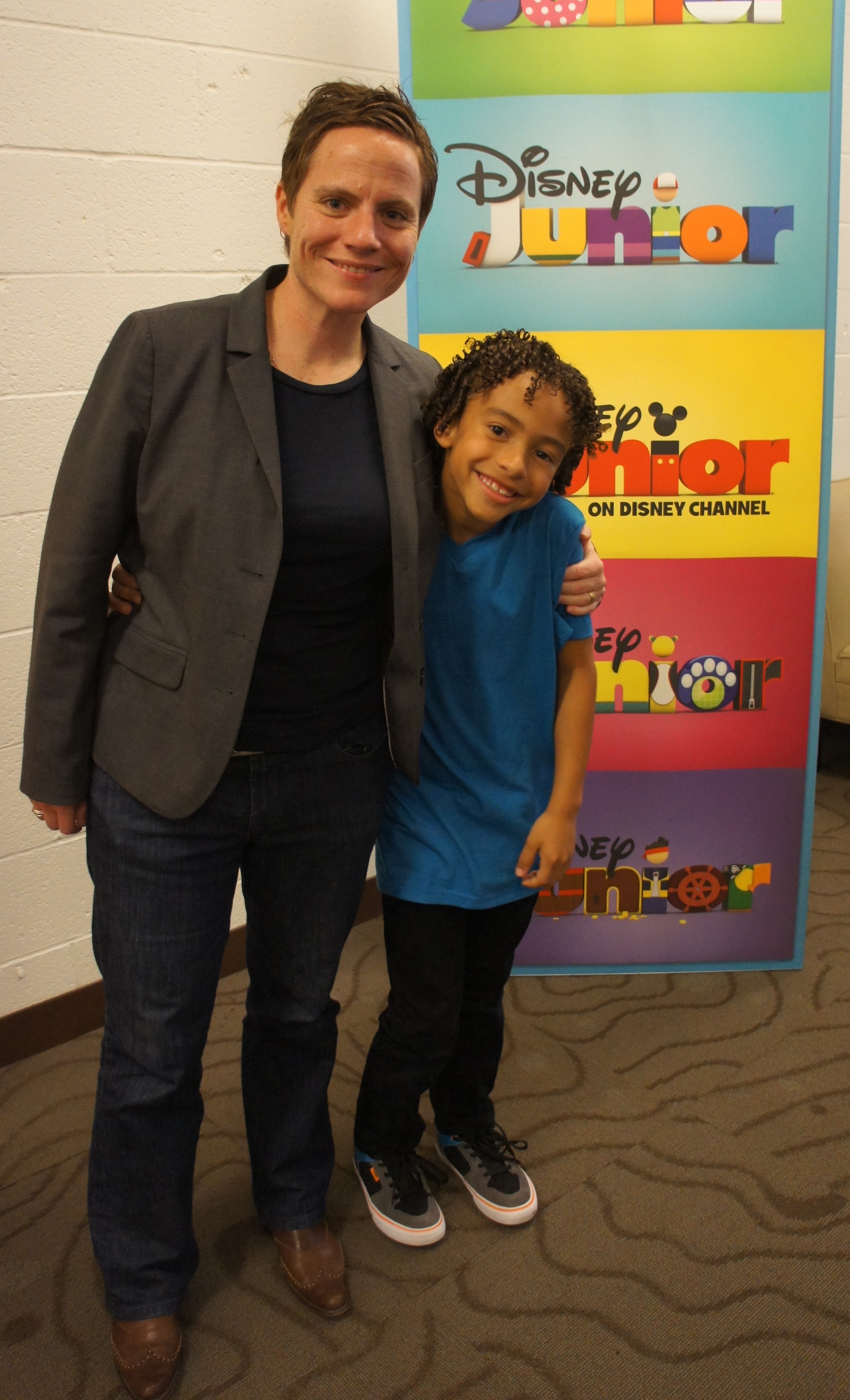 Jaden with Emmy Award winner Chris Nee, Creator/Executive Producer of Disney Jr.'s DOC MCSTUFFINS