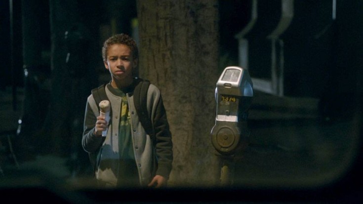 Javi (Jaden Betts) sees his father, Huck (Guillermo Diaz) kill someone.