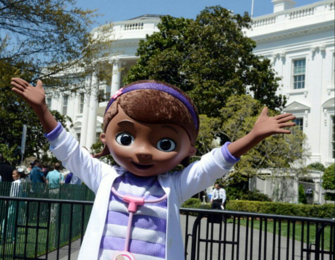 The Doc is in the House! Doc McStuffins visits The White House on Veterans Day 2014.