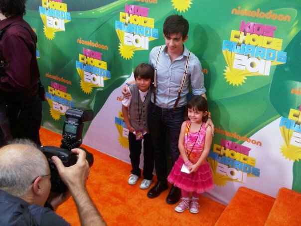 KIDS CHOICE media with their uncle, actor Kevin McHale