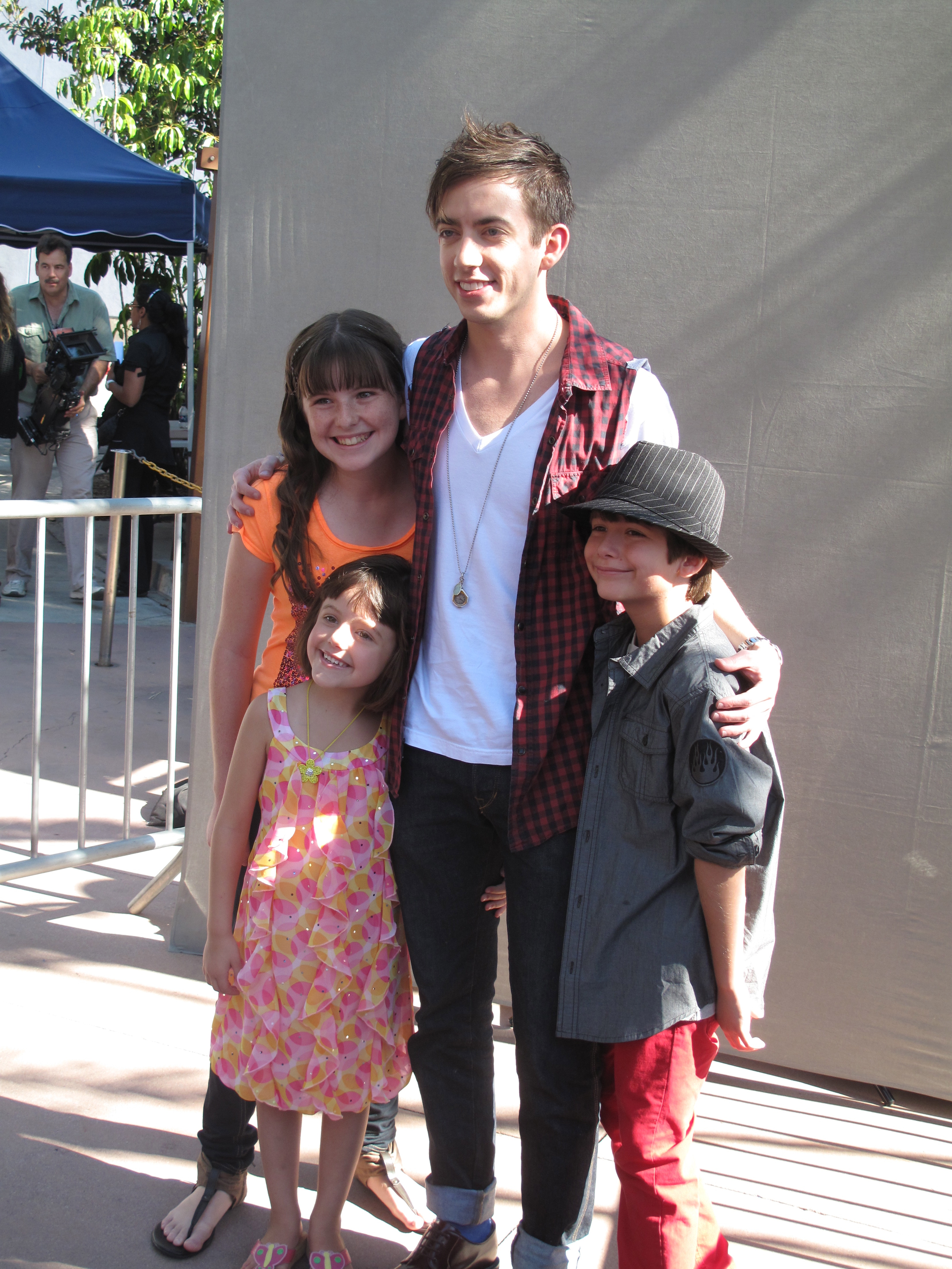 Teen Choice 2011 Reagan, Jack & Rose Horan with their uncle Kevin McHale