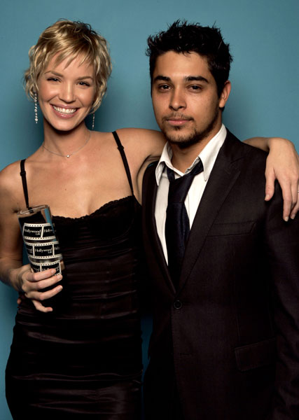 2004 Movieline Young Hollywood Awards - Ashley Scott, winner of the Movieline Young Hollywood Exciting New Face award, and presenter Wilmer Valderrama.