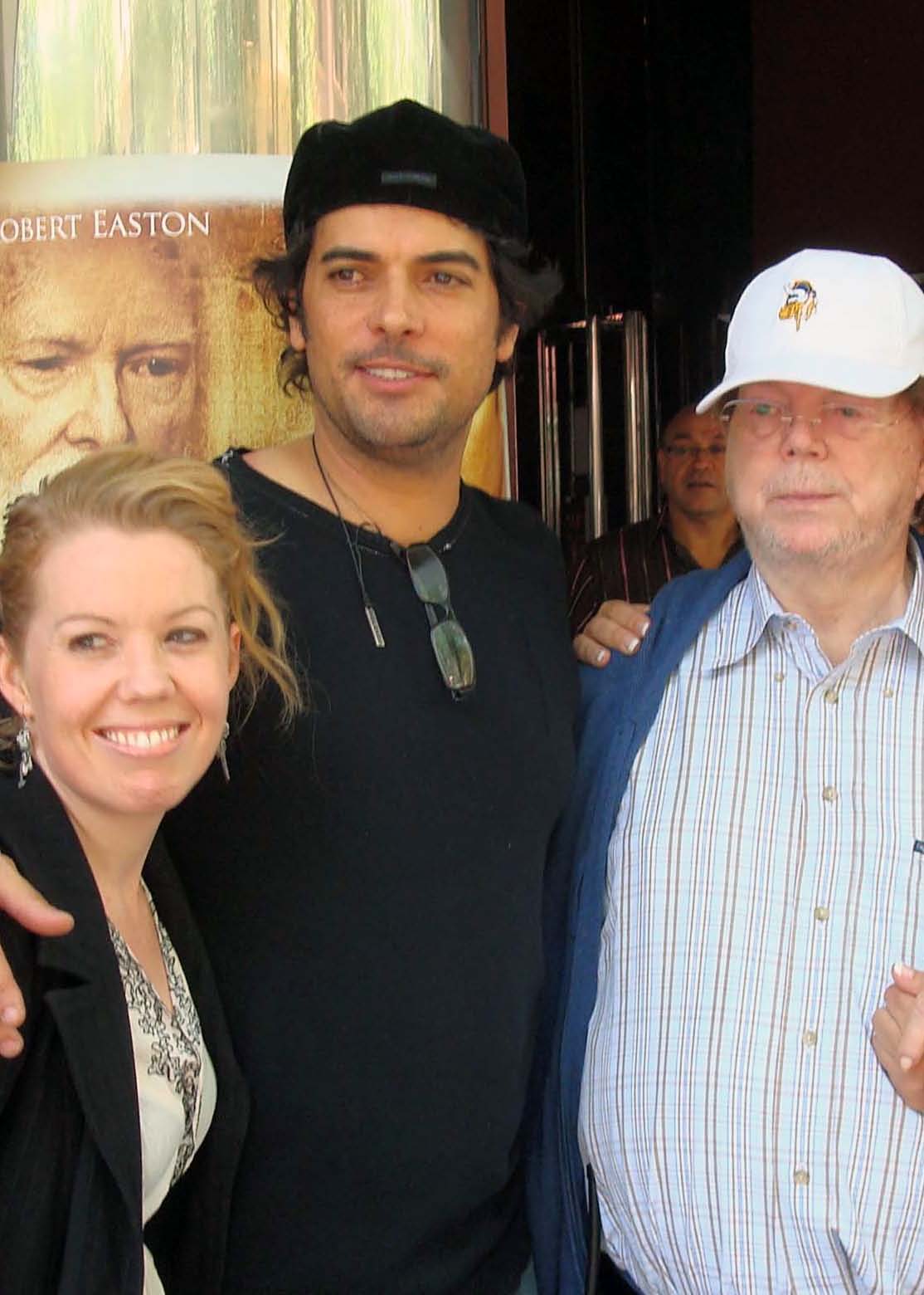 Publicist Zoe Golightly with Executive Producers and Writers Jsu Garcia and Dr. John-Roger at the Spiritual Warriors Madrid Premiere, 2008