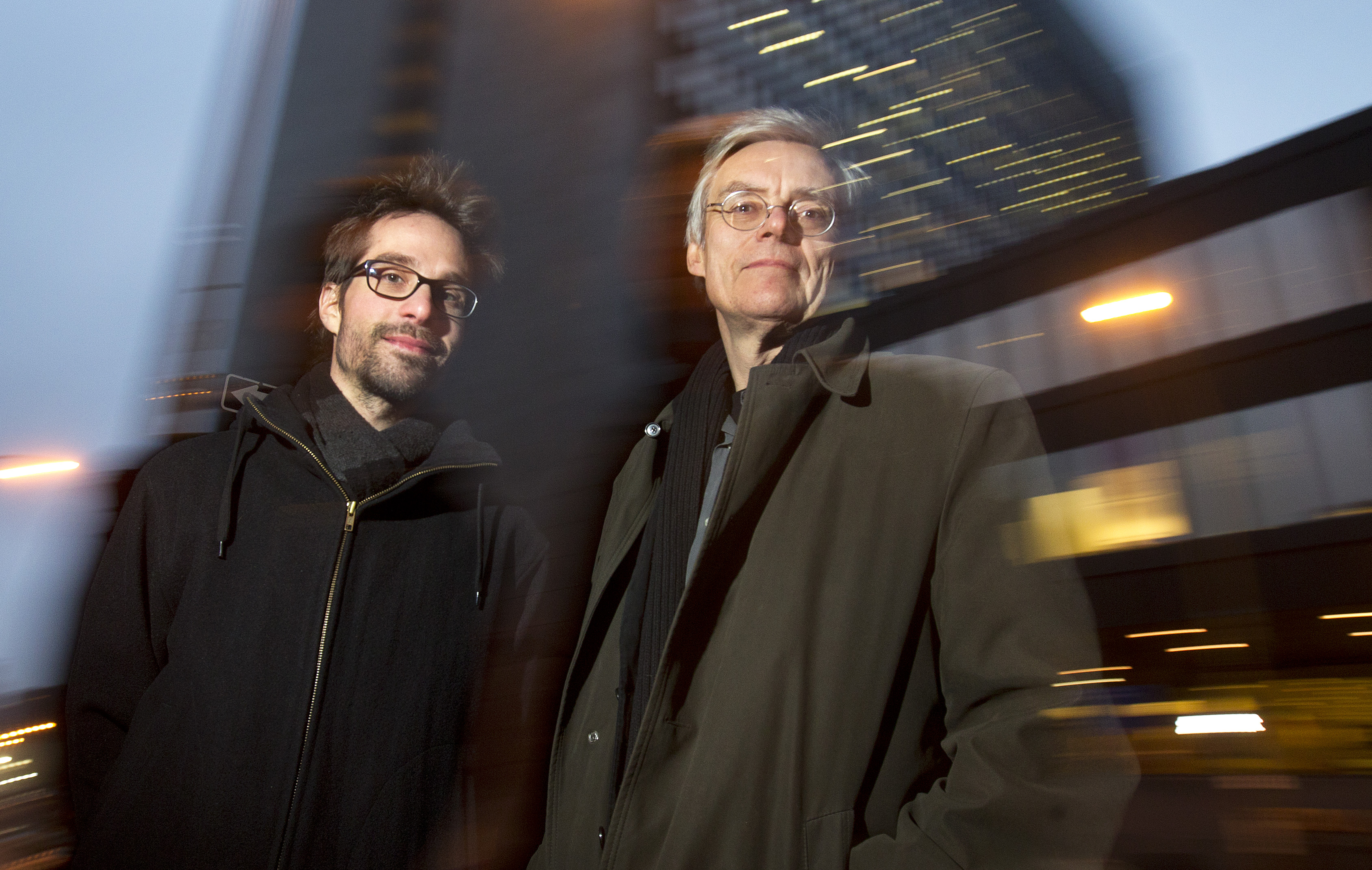 Director Martin Villeneuve and production designer François Schuiten in Montreal.