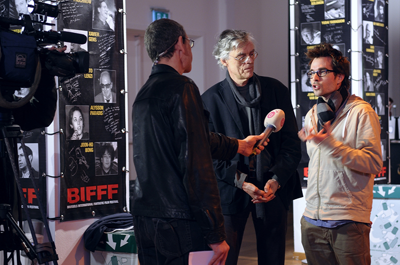 Production designer François Schuiten and director Martin Villeneuve at the 31st BIFFF