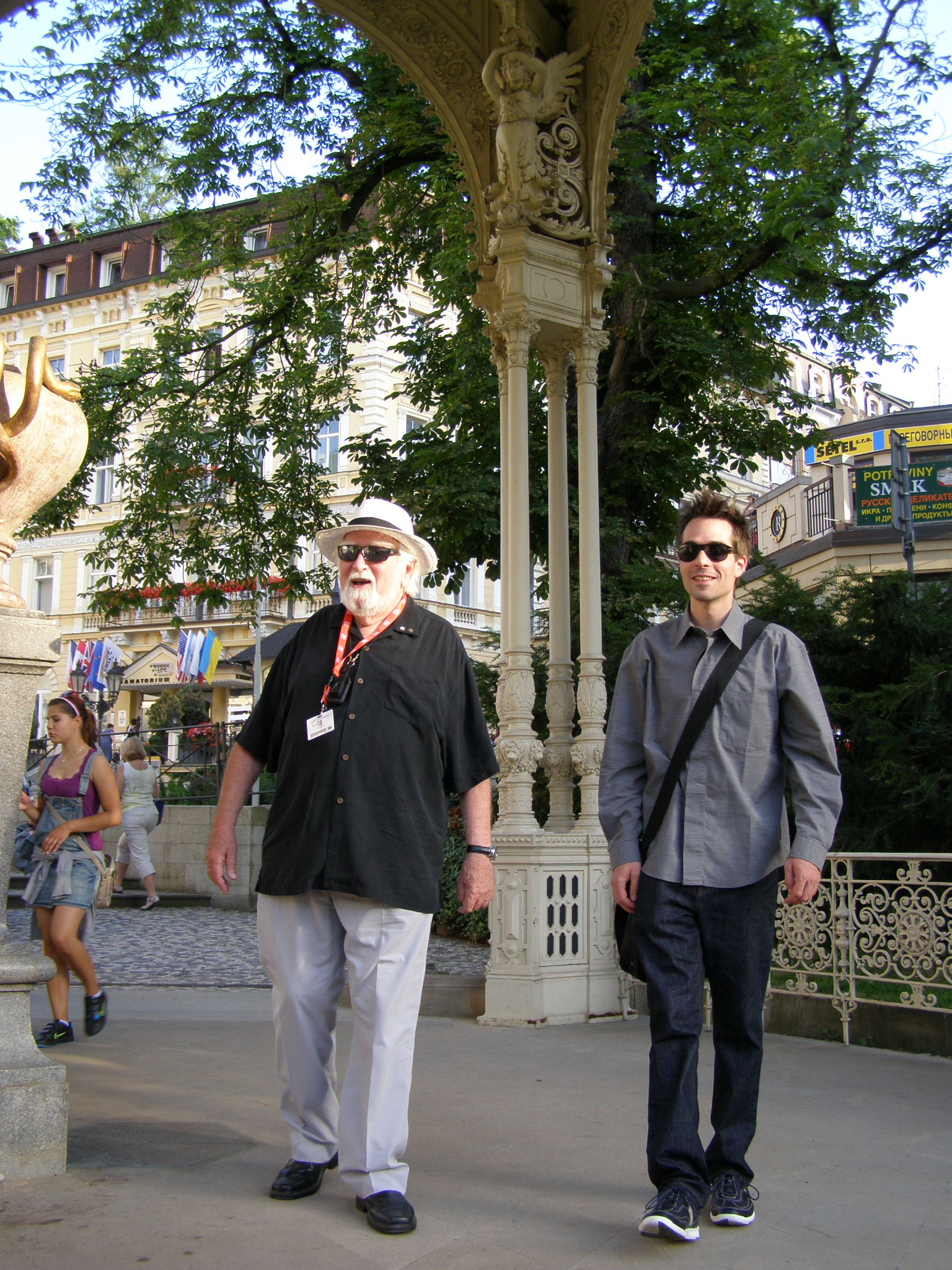 Actor Jacques Languirand and director Martin Villeneuve at Karlovy Vary 2012