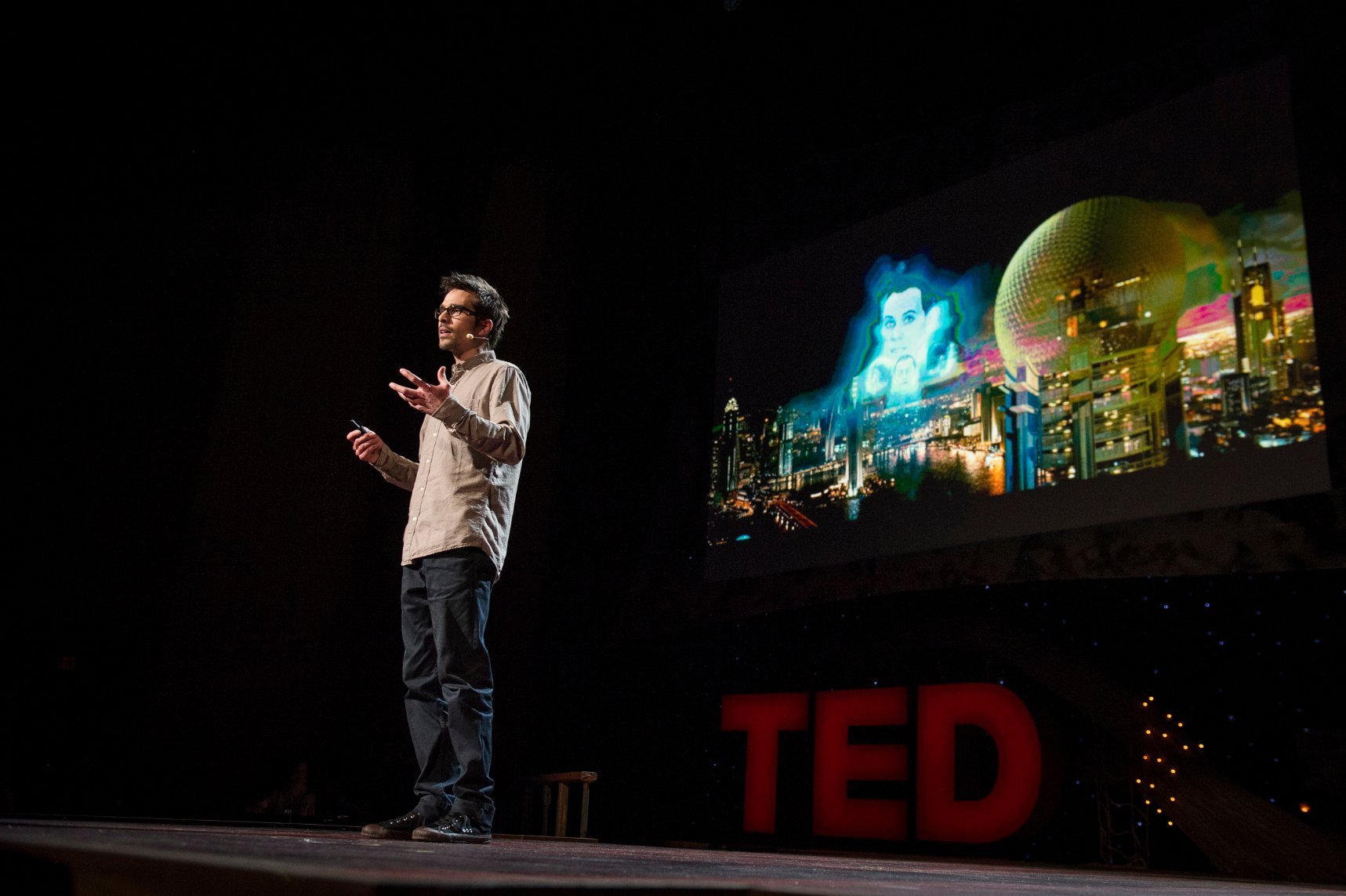 Filmmaker Martin Villeneuve at TED2013 in Long Beach, California