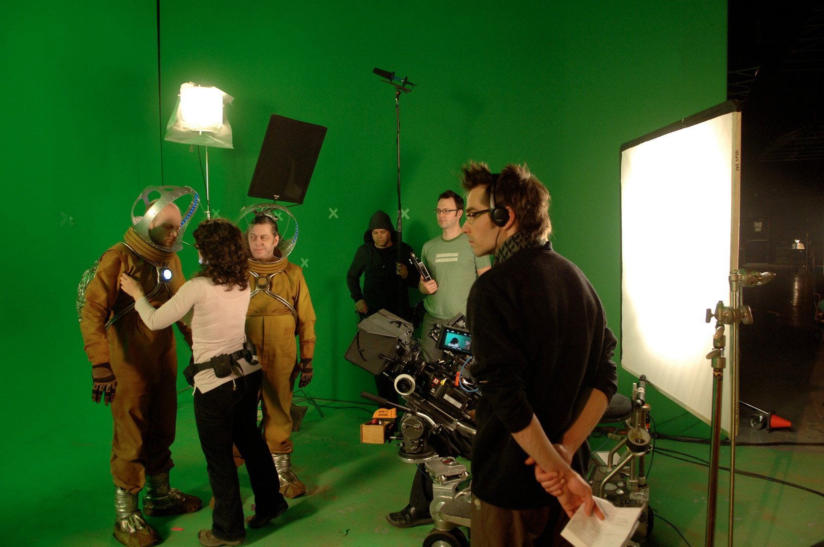 Martin Villeneuve on the set of his sci-fi film 