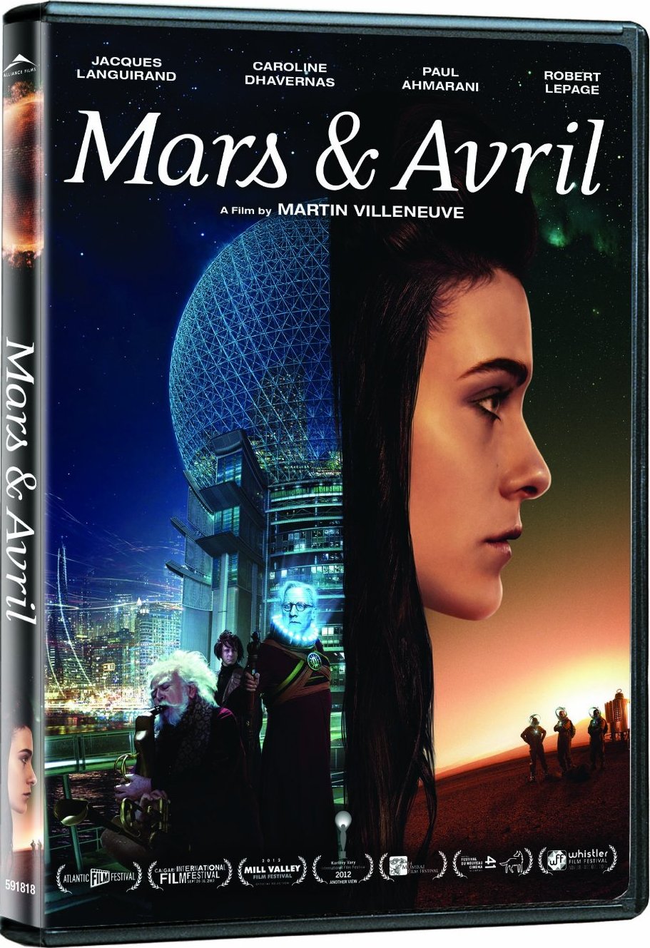 DVD cover for Martin Villeneuve's indie sci-fi 