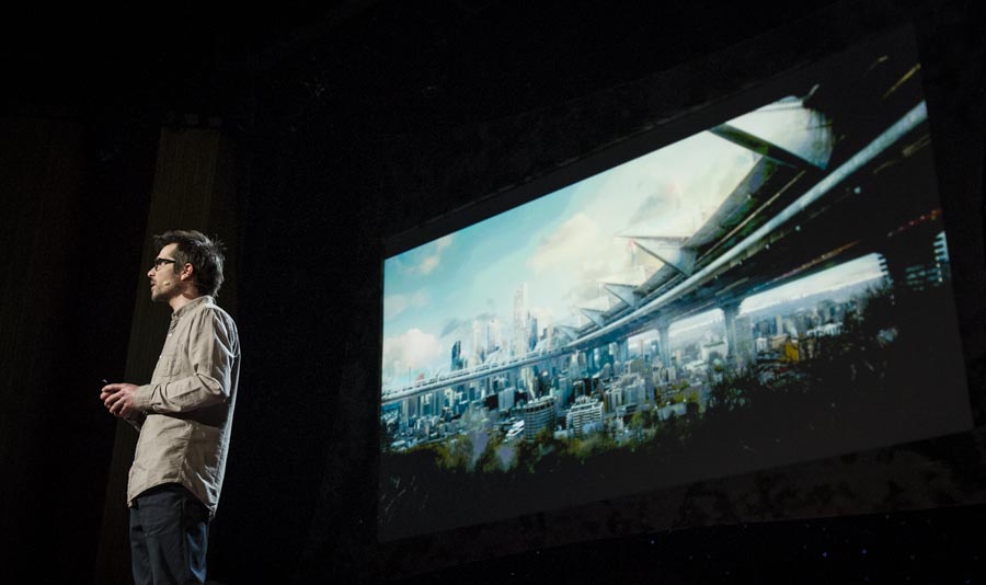 Filmmaker Martin Villeneuve at TED2013 in Long Beach, California.