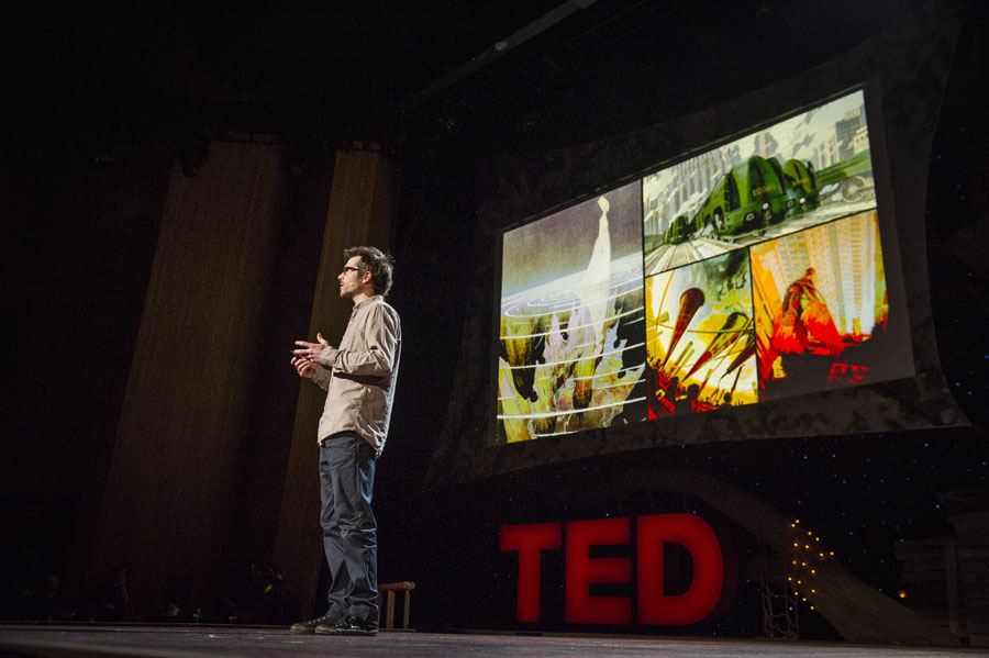 Filmmaker Martin Villeneuve at TED2013 in Long Beach, California.