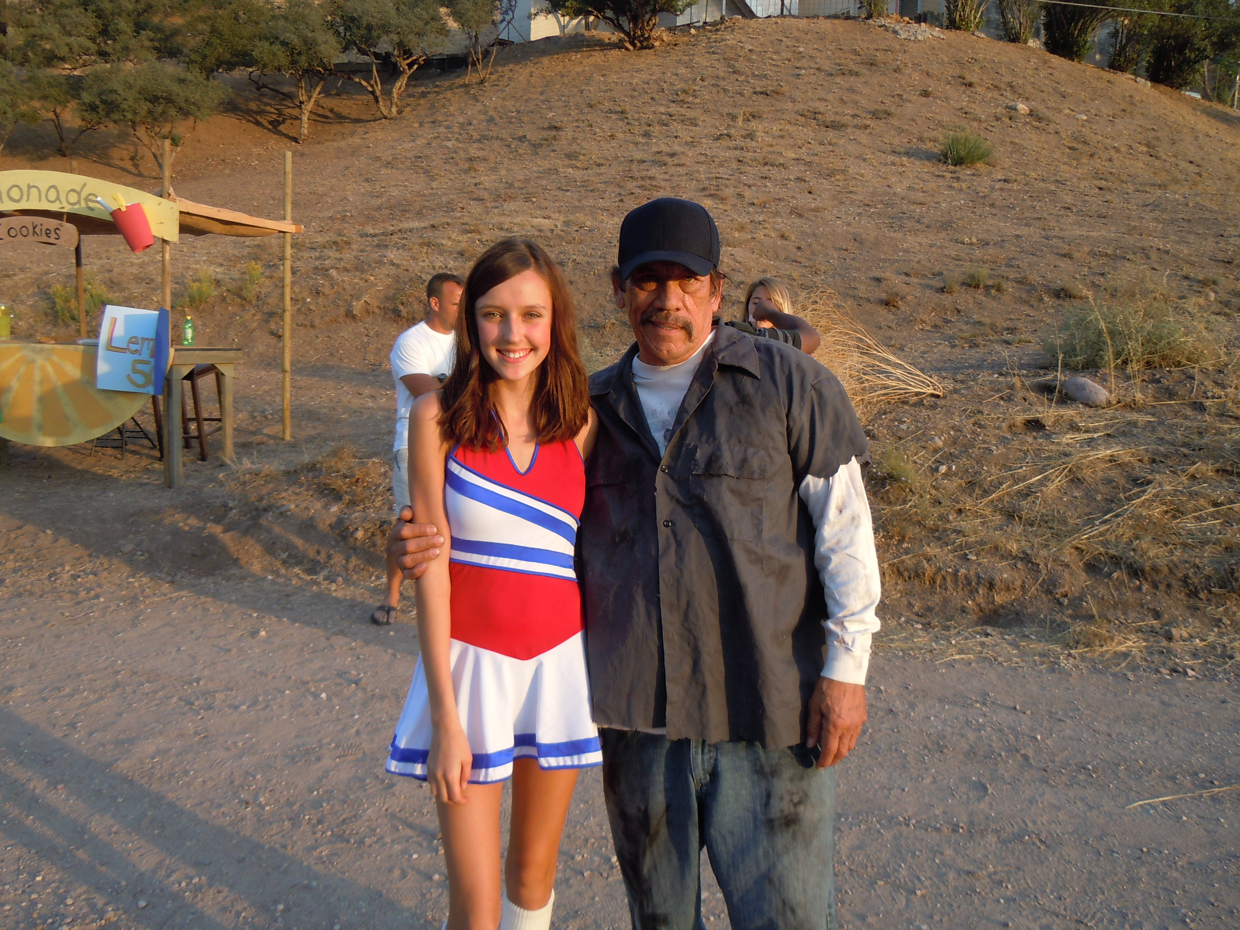 Danny Trejo and Danielle filming Maylene and the Sons of Disaster