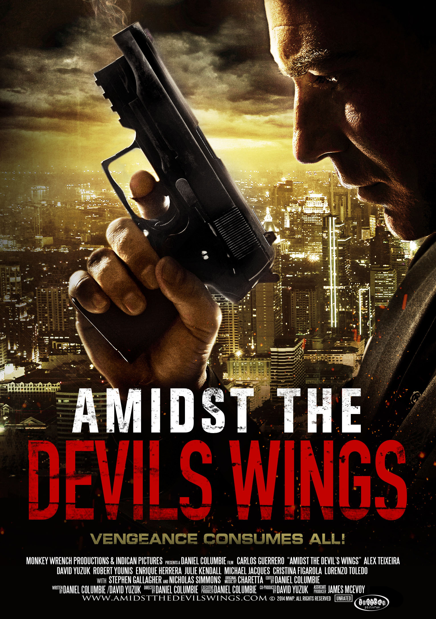 Amidst the Devil's Wings Official Poster.