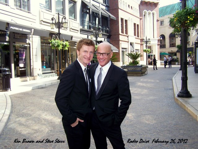 With Steve Starr in Beverly Hills before attending 'Night of 100 Stars'