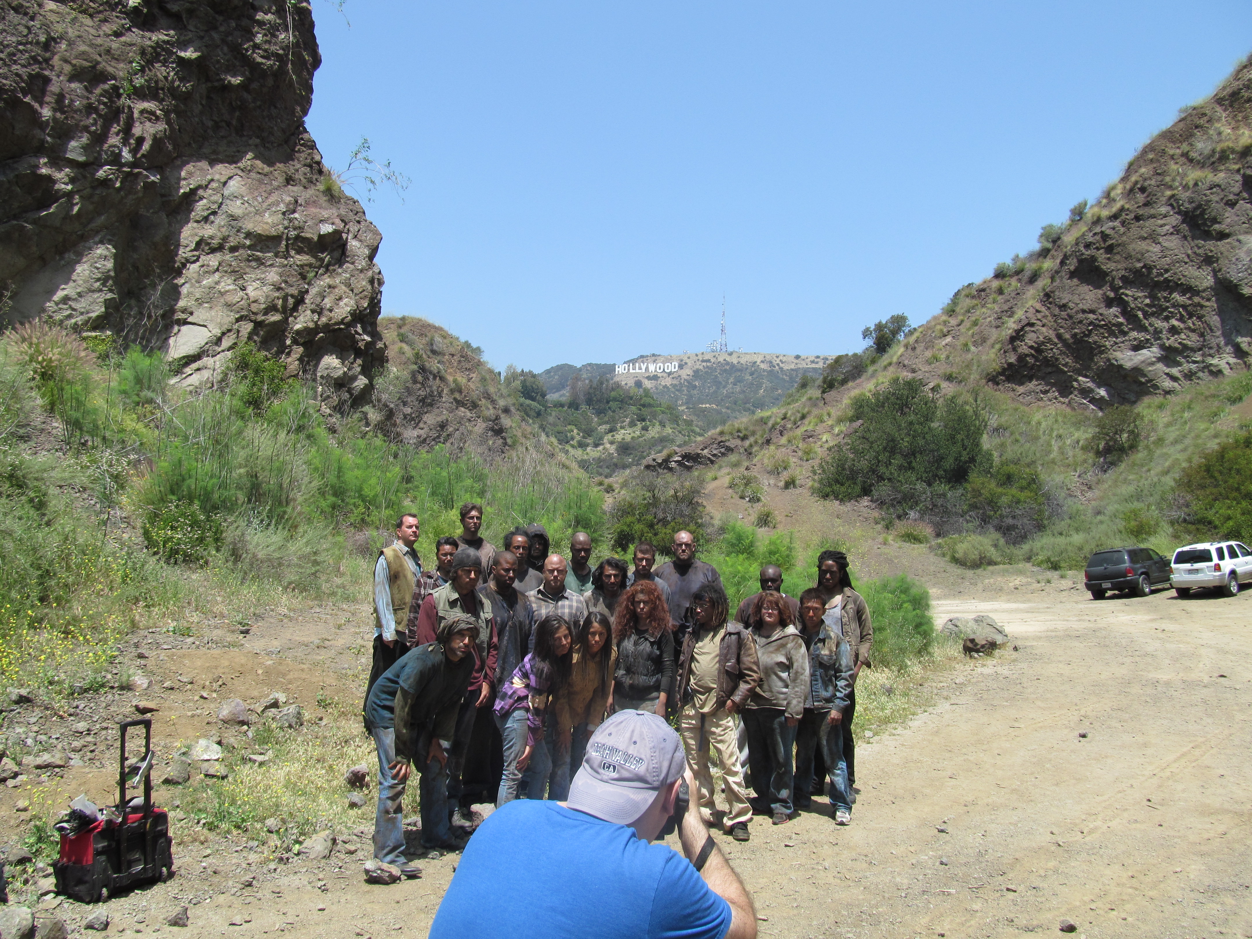 Latrell Hart On set of Endangered