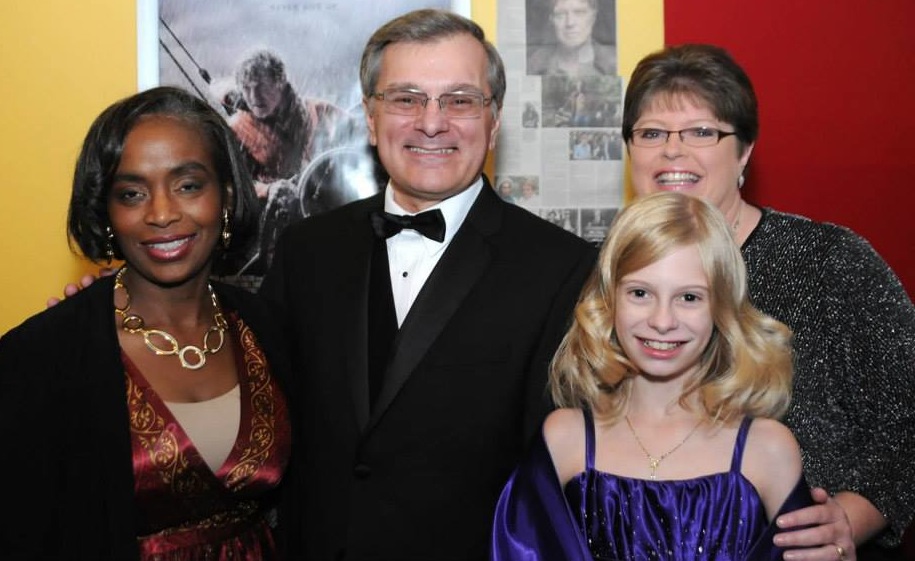 Tom Dallis with wife, screenwriter Amy Dallis, daughter actress Carissa Dallis, and set designer Mary Curtis.