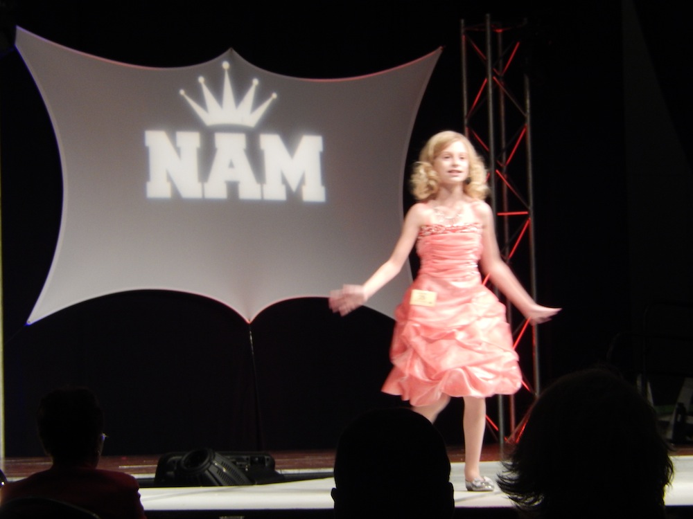 Singing at the National American Miss nationals in Hollywood