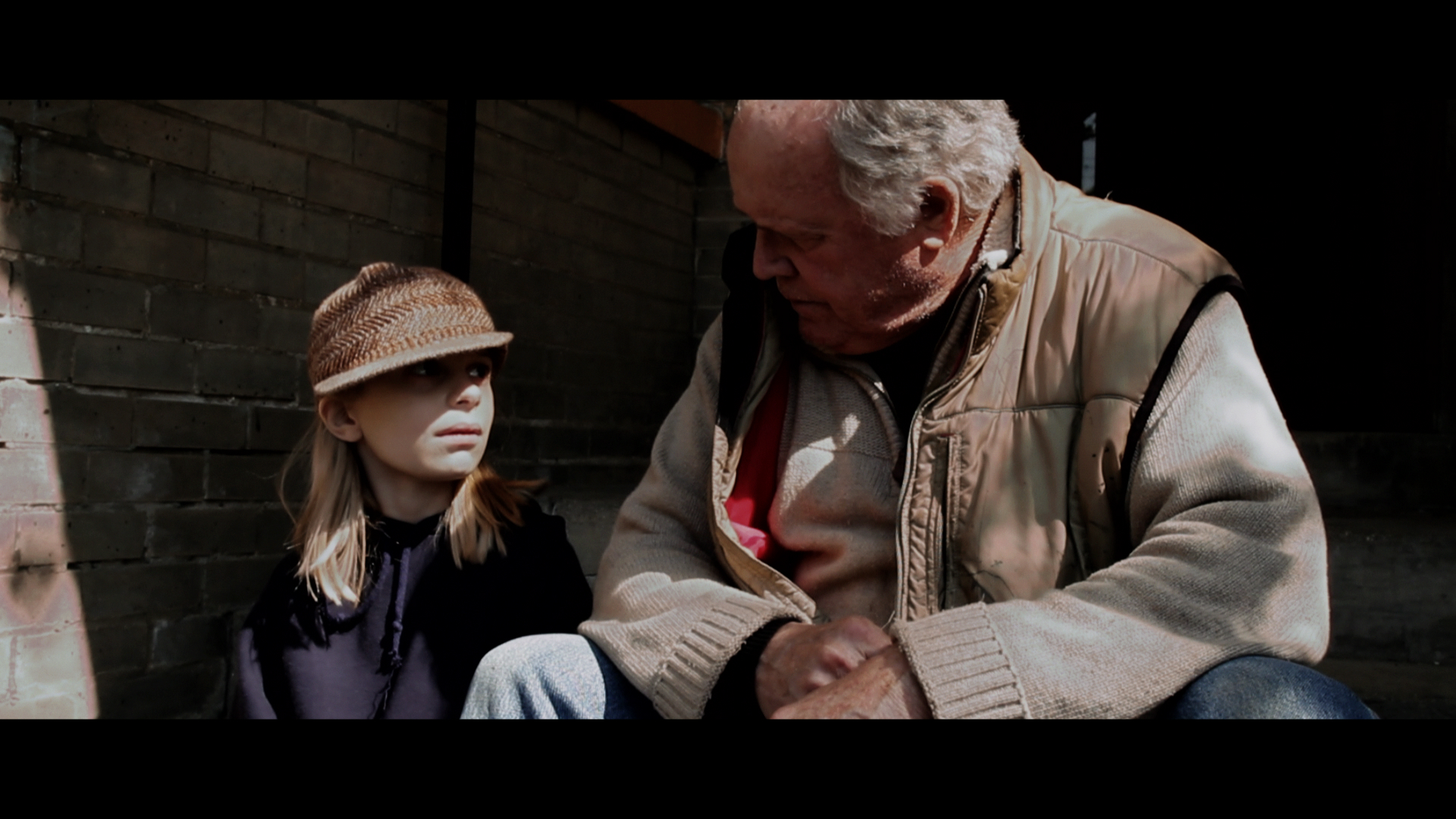 As Grace with veteran actor John Gavigan in ACT OF CONTRITION
