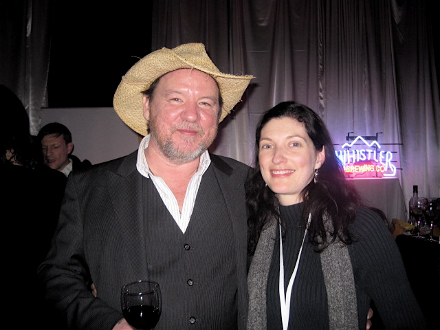 Bruce McDonald and me at Whistler Film Festival after the premiere of Hard Core Logo 2