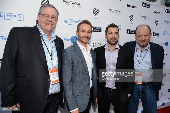 Rod Beaudoin, Frank Ferendo, Jordan Horowitz and Brad Parks attend the opening night of the Hollywood Film Festival at ArcLight Hollywood on September 24, 2015 in Hollywood, California.