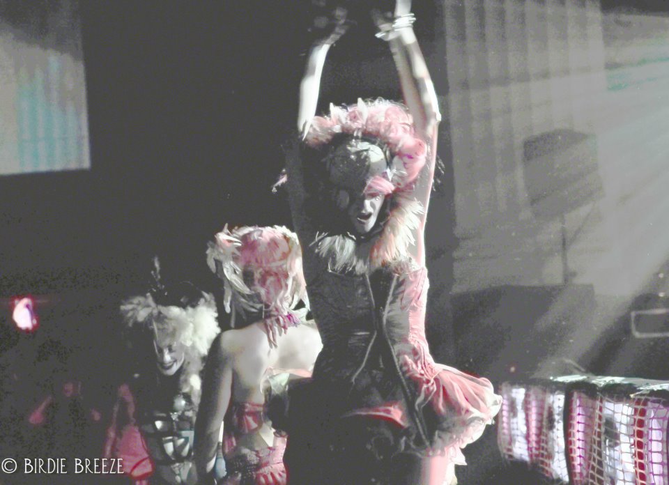 Andrea Wheeler performing with Lucent Dossier @ KCRW Masquerade Ball October 2011