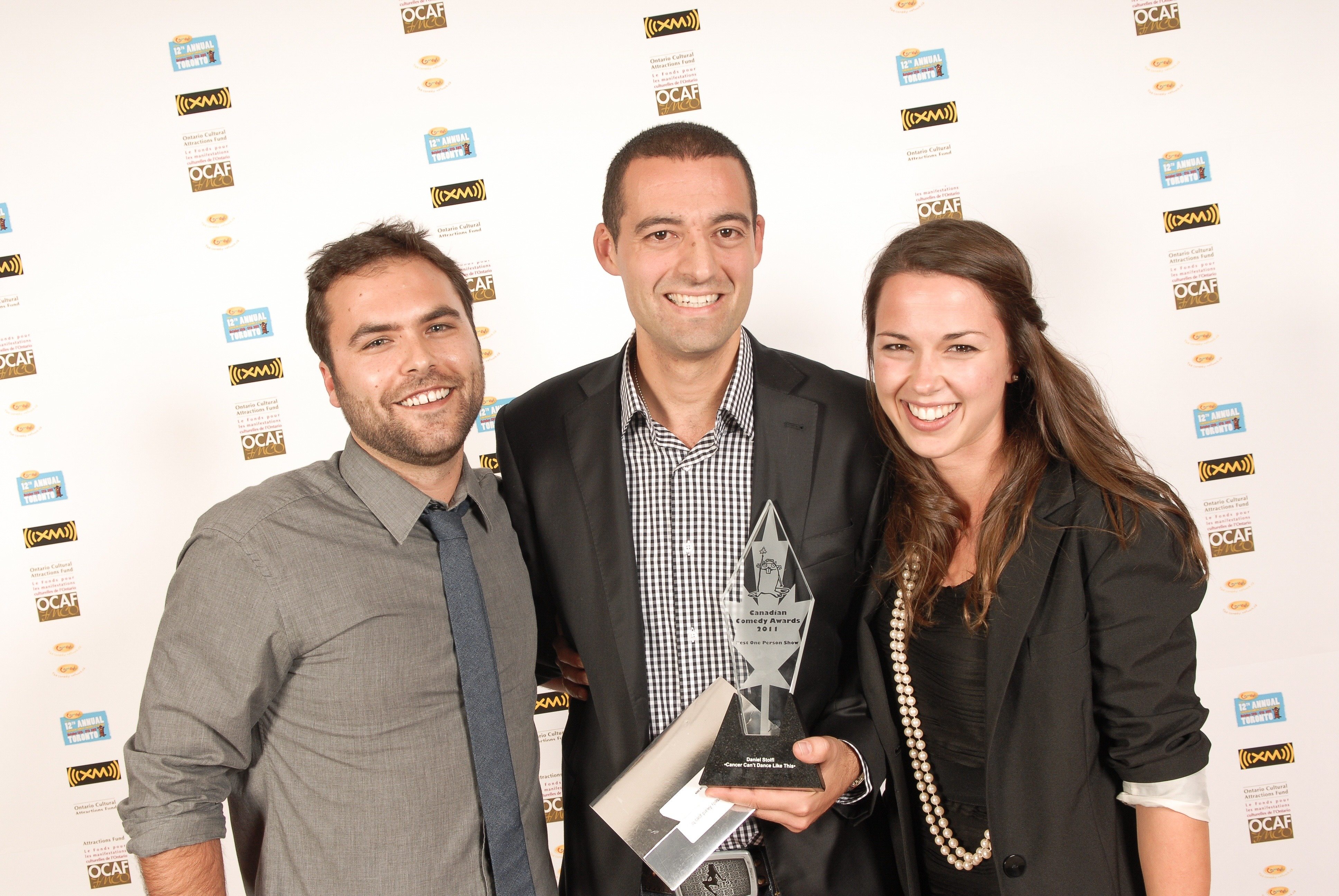 Andrew Ferguson, Daniel Stolfi & Jennifer De Lucia - 2011 Canadian Comedy Awards - Winner of 